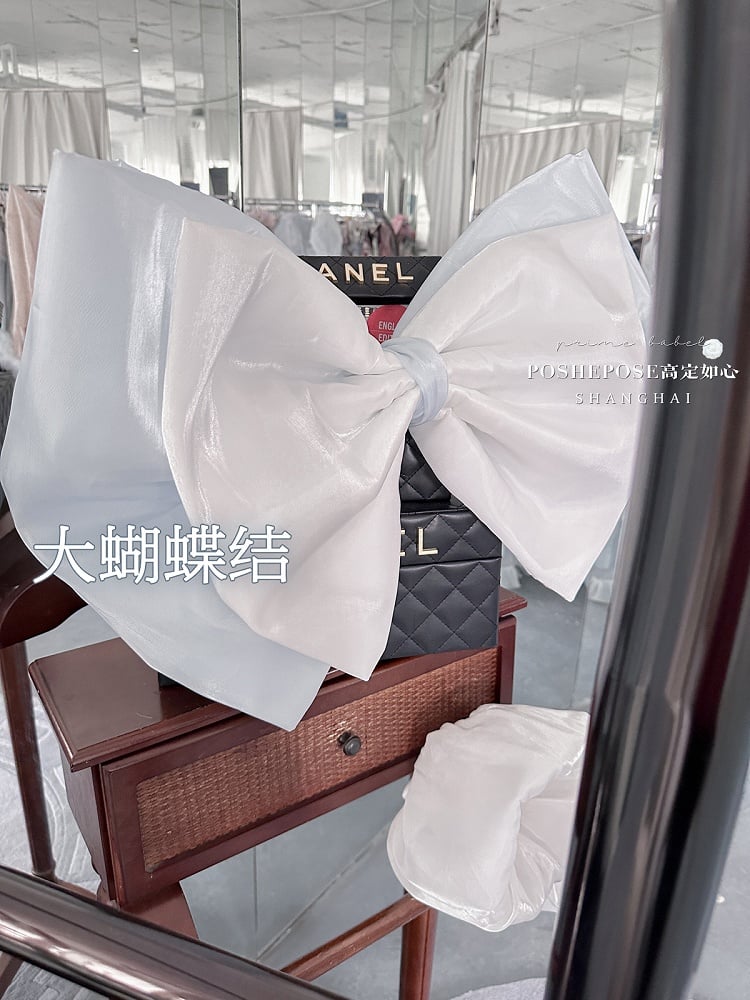 Balletcore Strapless Princess Puff Dress Sleeves Blue