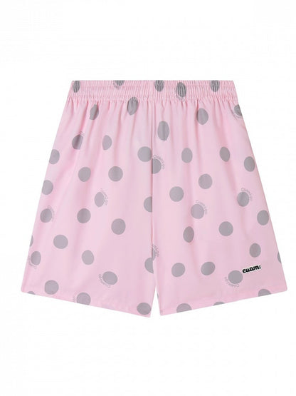 Pink Loose Fit Kawaii Polka Dot Shorts - Languid Park