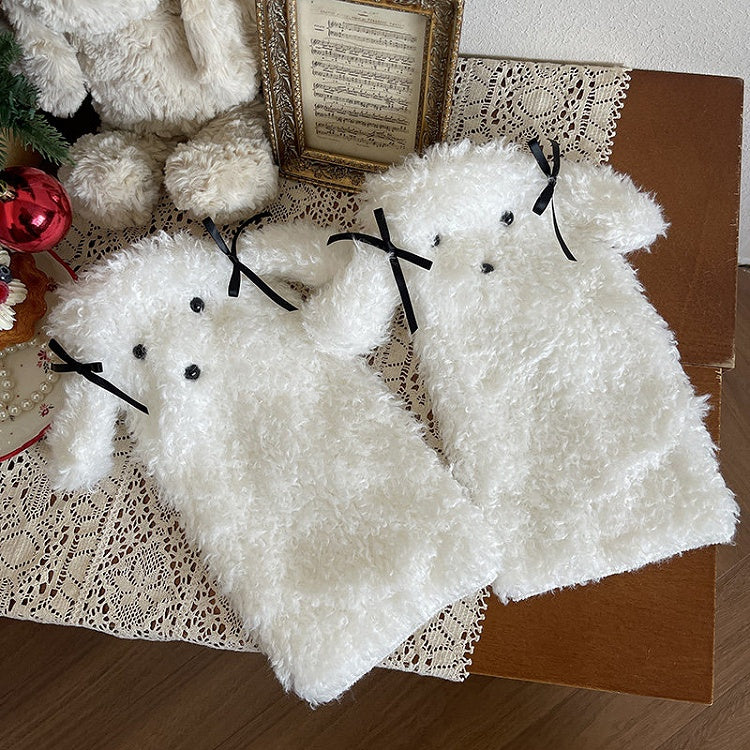 Puppy-Ear Leg 6-Color Warmers Plush