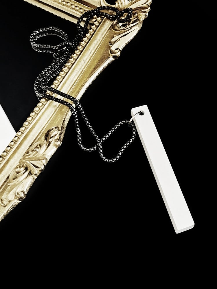 Style Rectangular Techwear Necklace Charm Chic