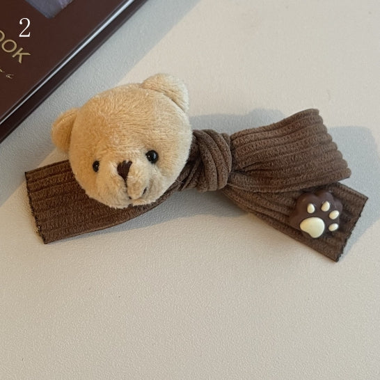 Design Brown 3 Bear Hairclips Options