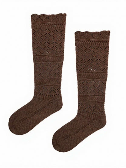 4-Color Knit Ruffled Cuff Leg Warmers - ModaSwings