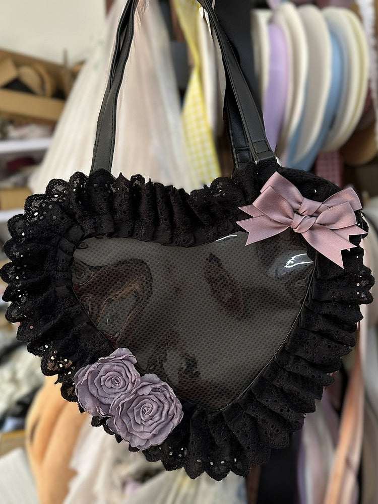 Trim Bag Heart-shaped 7 Lace Color Lolita Options Ita