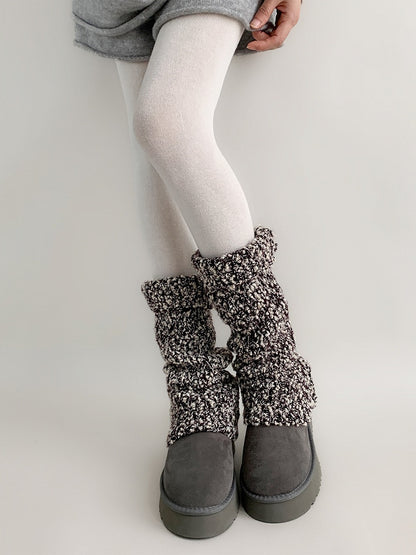 Knit Marled Leg (2 Colors) Warmers Chunky