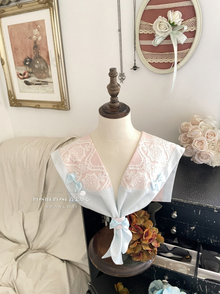 Pink and Blue Princess Corset Puffy Dress Tiered Ruffle Skirt Full Set