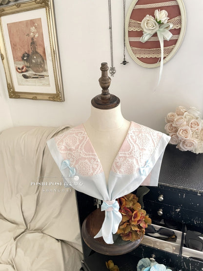 Pink and Blue Princess Corset Puffy Dress Tiered Ruffle Skirt Full Set