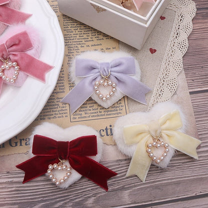 Options Kei Jirai Color Heart-shaped Bow Hairclip Plush 11