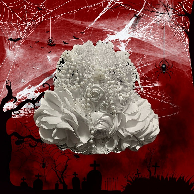 6 Showa Gothic Color Headpiece Birdcage-style Lolita Options