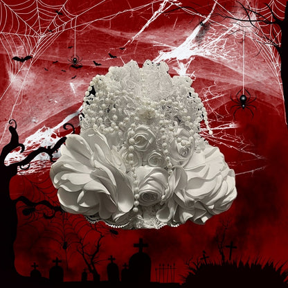 6 Showa Gothic Color Headpiece Birdcage-style Lolita Options