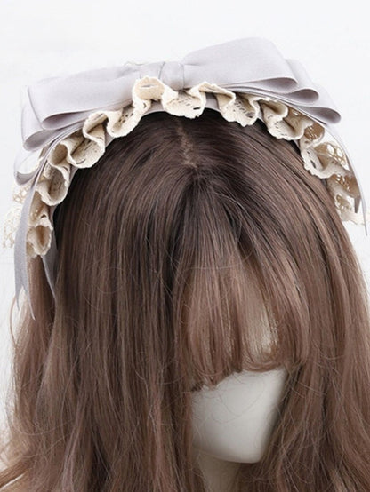 Ruffled Lolita Bowknot Gray KC
