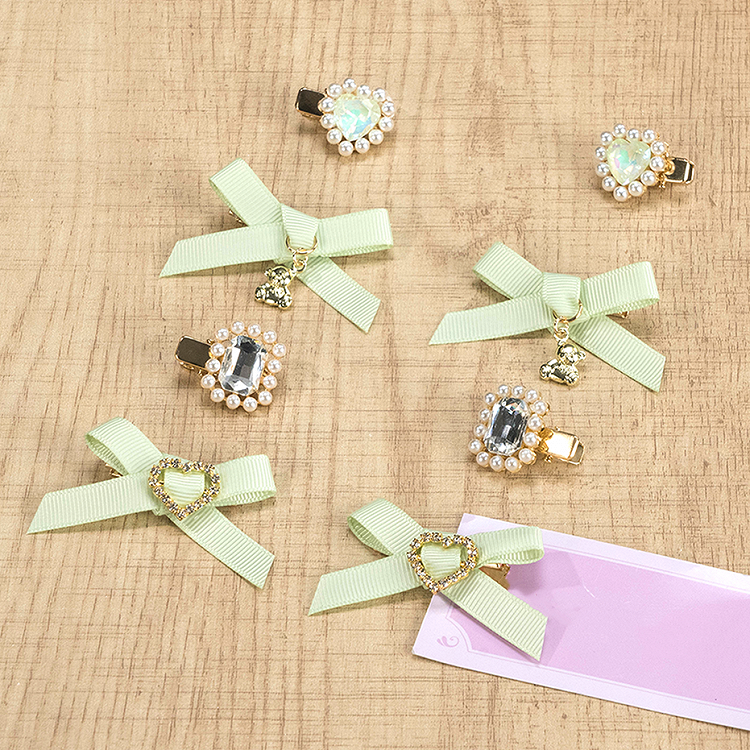 Hairclips Green Mint Set Mini Jirai Kei