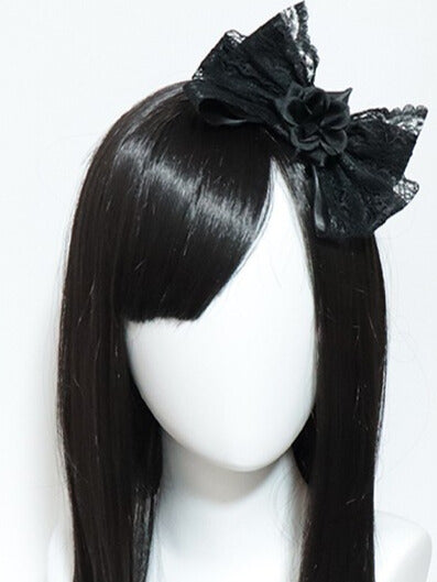 Schleife Blumen 4 Design Farboptionen Haarspange Besatz Spitze