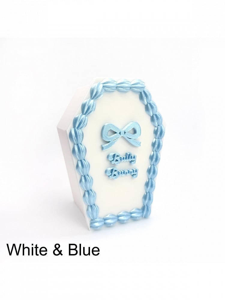 Kawaii 3D Printed Box with Bowknot Accent - Bully Bunny