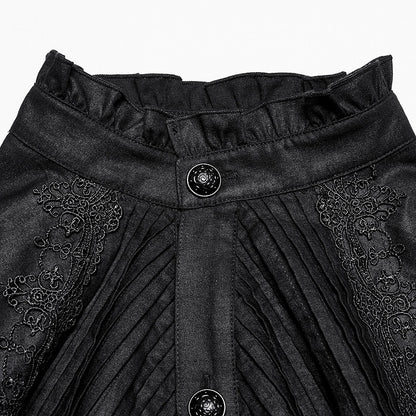 Men's Style Goth Black Shirt Retro Palace