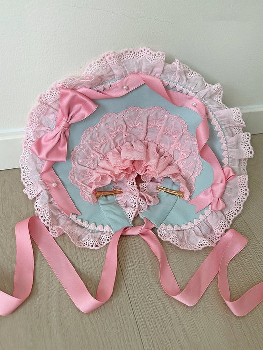 YellowPink WhiteBlue GreenPink Lolita Bonnet /