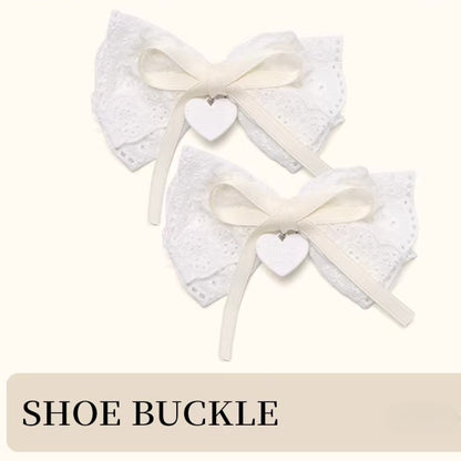Sweet Bow Shoe Clips - Removable Lolita Shoe Accessories