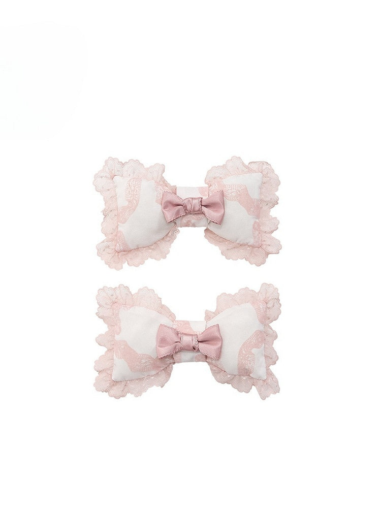 Bow Edging Options – Hairclips Lace with 4 Color Lolita Sweet