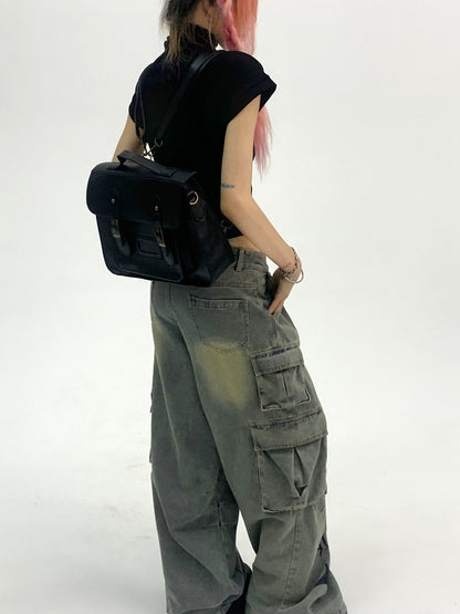Y2K Graffiti Low for Denim Women Jeans Waist