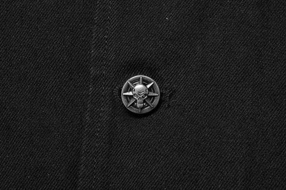 Men's Vest Punk Length Medium Black Old