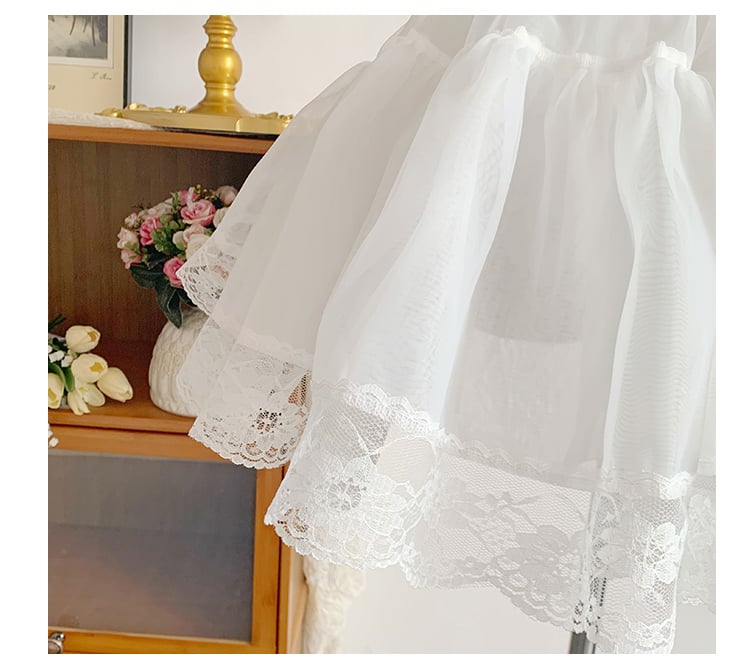 White Petticoat in 35cm, 45cm, or 55cm - With PUJI