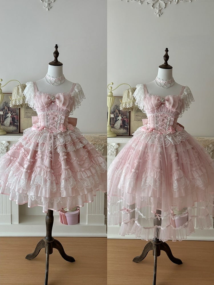 Overlay Colors Lolita and Bow Details with 5 Lace