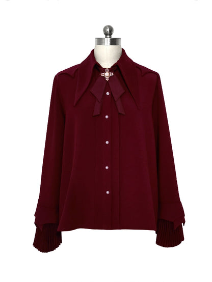 Pointed Collar Prince Ouji Red Shirt - Princess Chronicles