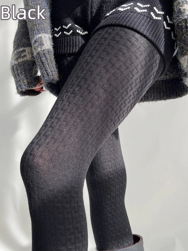Textured Knit (5 Ribbed Tights Colors)