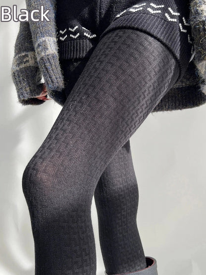 Textured Knit (5 Ribbed Tights Colors)
