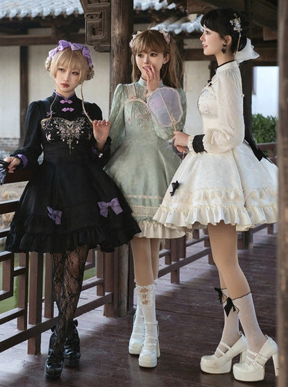 Mädchenkleid Schleife Chinesisch Süß