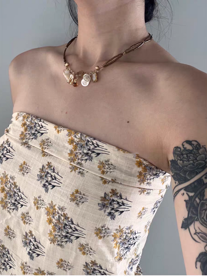 Lily of the Valley Beaded Necklace