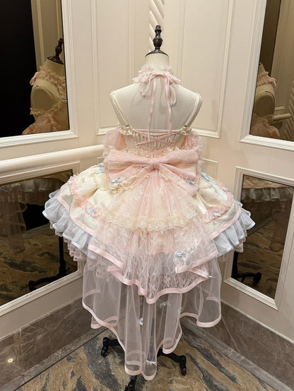 Rainbow Halter Lolita JSK Full Set | Sweetheart Macaron Lolita
