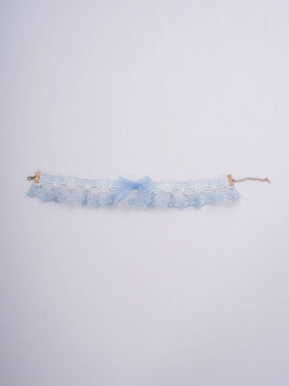 Blue/Pink Lace Sweet Lolita Choker - PG Lullaby