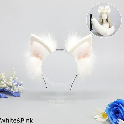 9 Faux Cute Ear Wolf Fur Lolita KC Colors