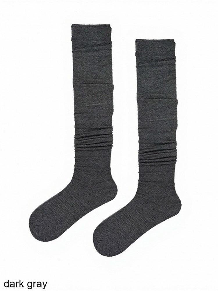 6-Color Minimalist Solid Overknee Socks - ModaSwings