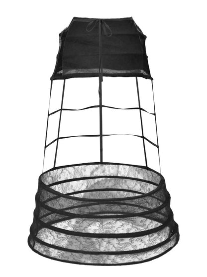 Petticoat Black Historical Bustle Vintage