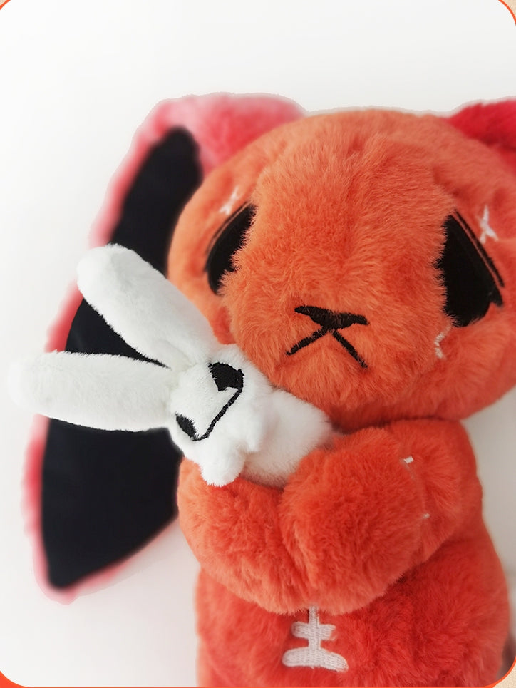 Bag Canvas Orange Two Guro Little Bunny Anxious A Tangerine with Kawaii Plush Plushies