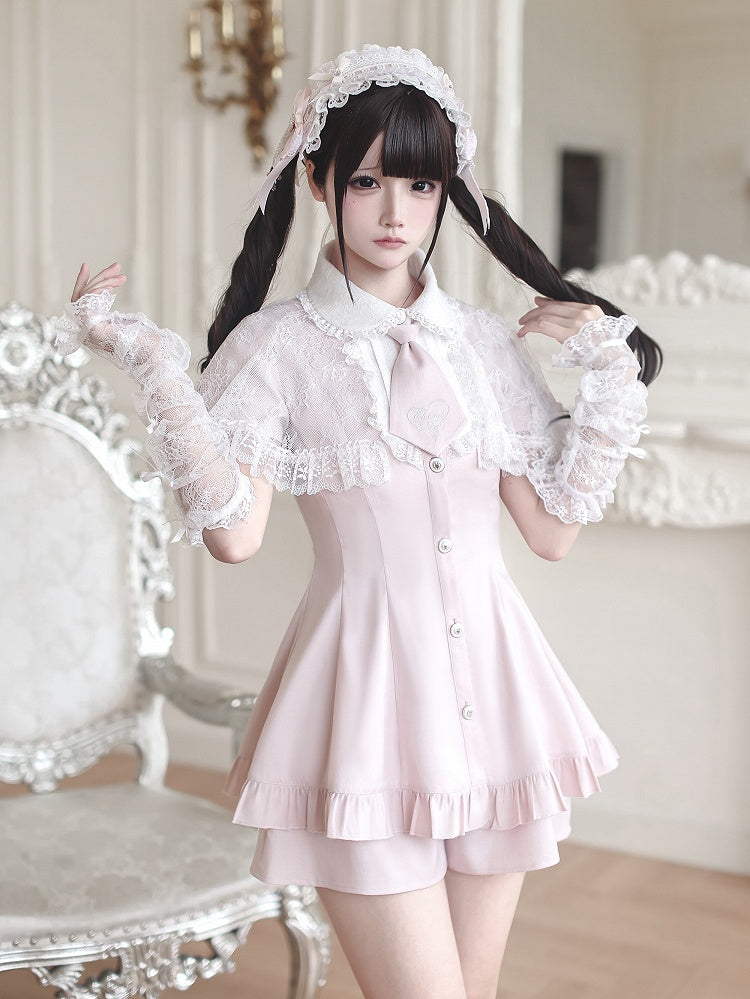 Lace Arm Sleeves with Bow Detail in Black and White - Ekomi