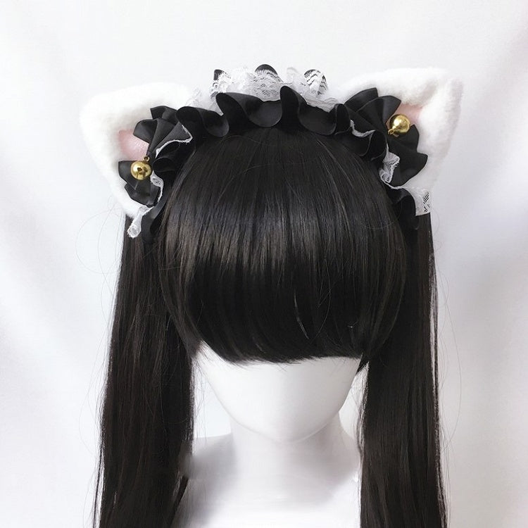 Cat Decorated Bell KC Lace Trim Ear Options 6