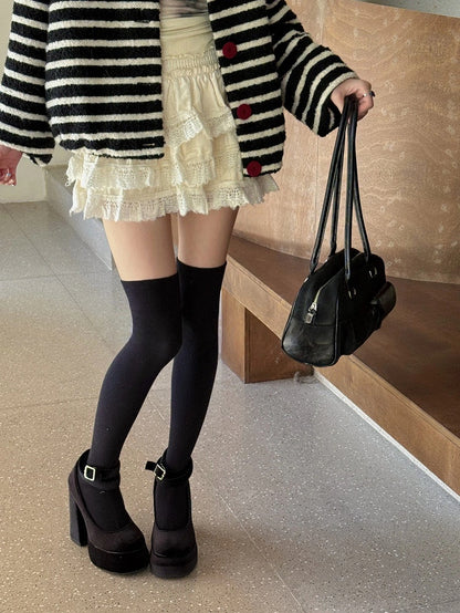 Solid Over-the-Knee Stockings Color