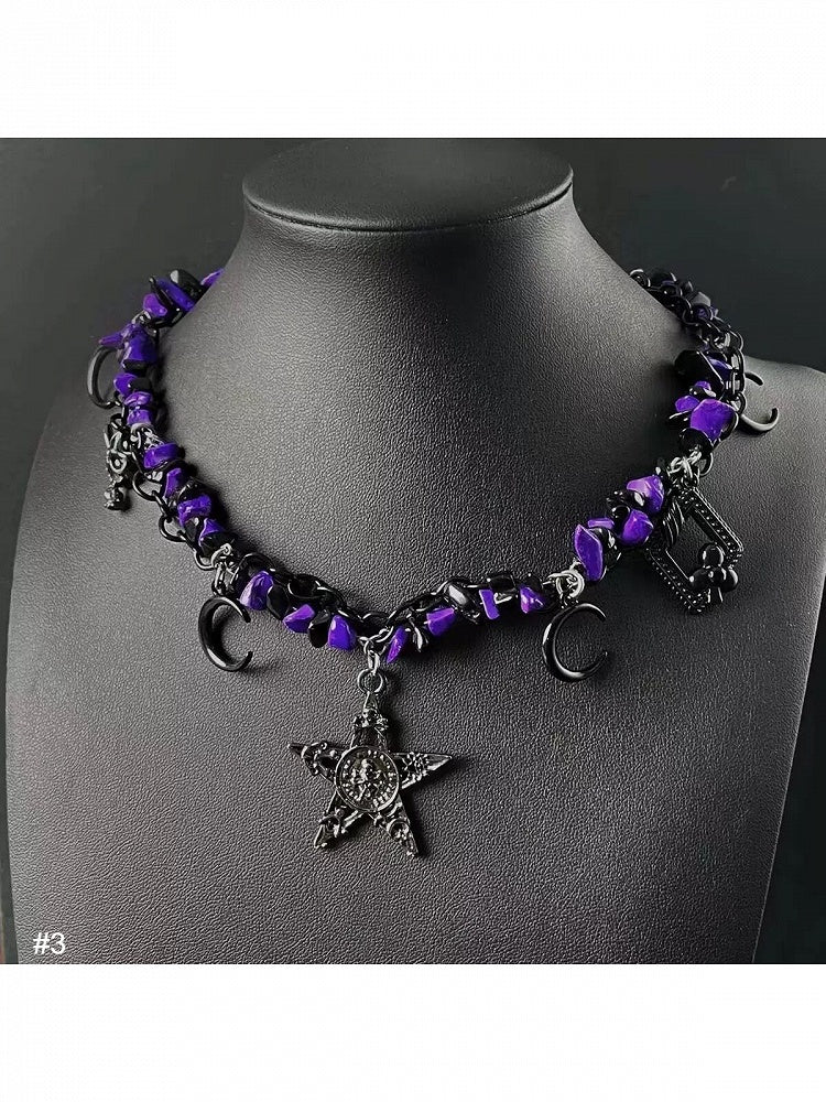 Punk Star Pendant Chain Necklace - Kiwi Store