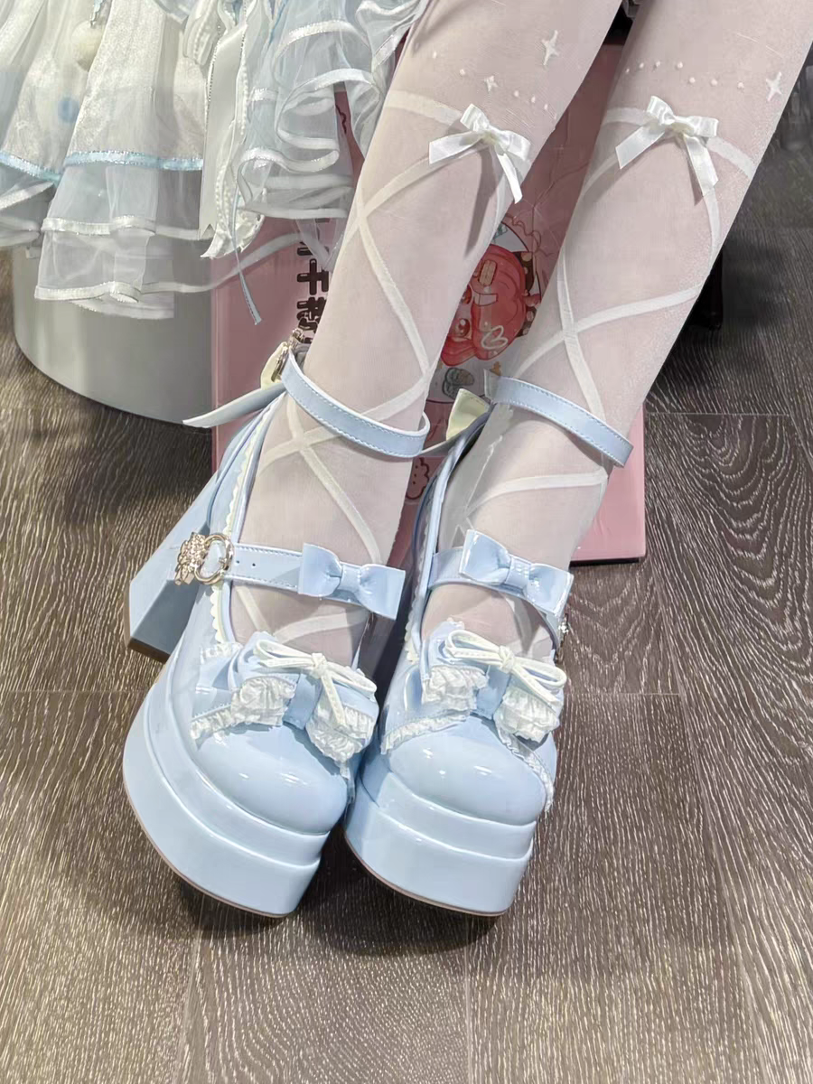 Lolita Round-Toe Heels – Sweet Elegant Cosplay Pumps
