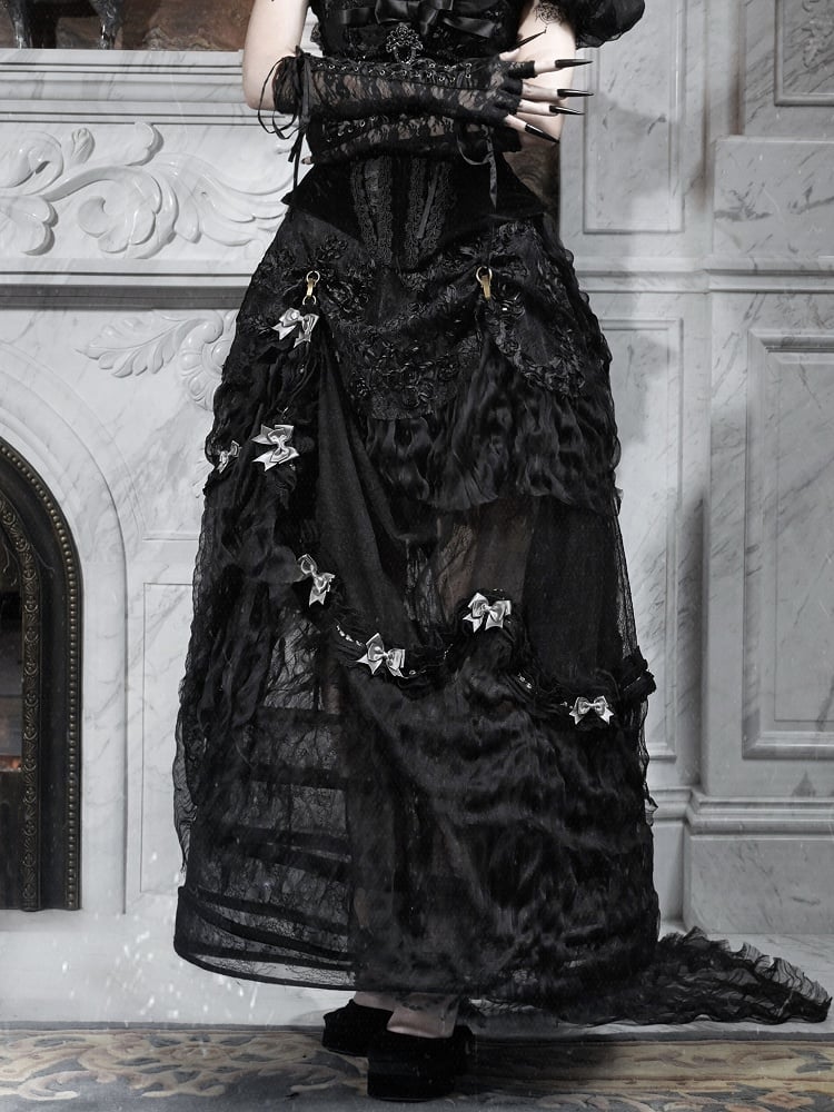 Petticoat Black Historical Bustle Vintage