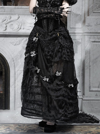 Petticoat Black Historical Bustle Vintage