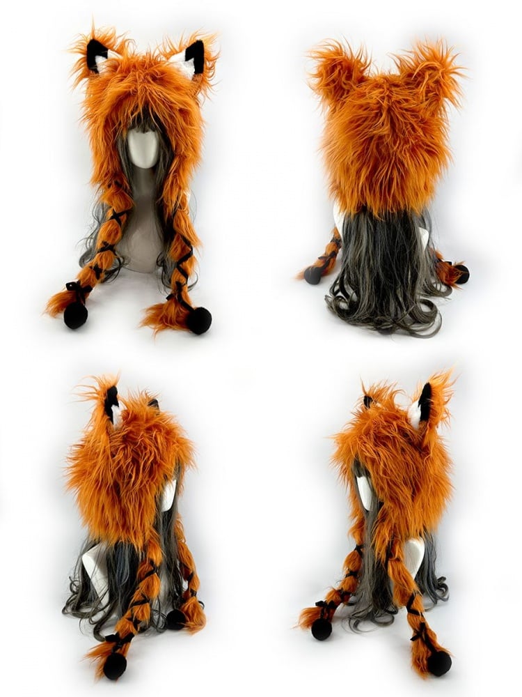 Fox Shaggy Wintermütze