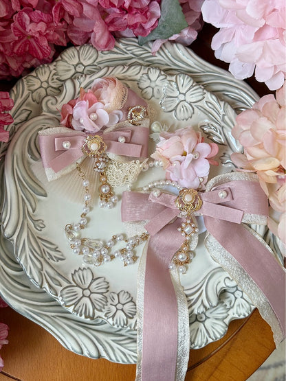 Pink / Red Floral Blue Purple Hairclips