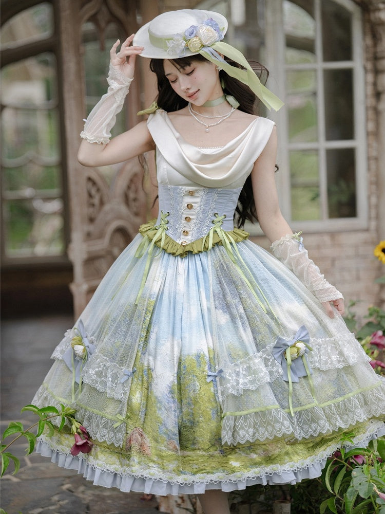 Ivory Sheer Dotted Tulle Arm Sleeves - Moonlight Dream