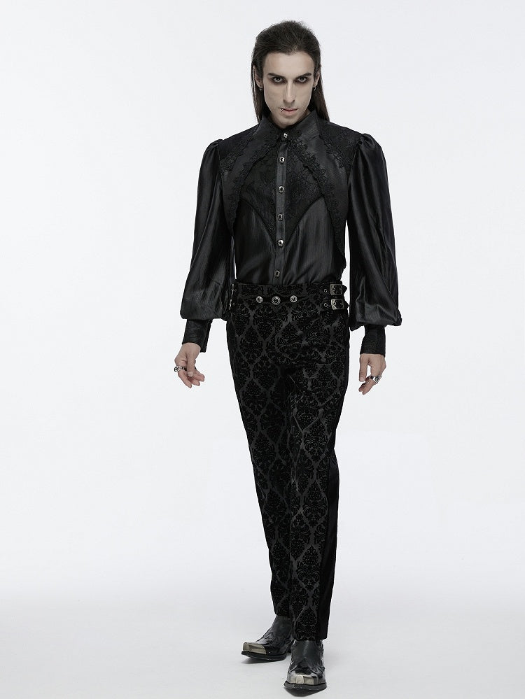Layered Goth Gorgeous Men's Shirt Black