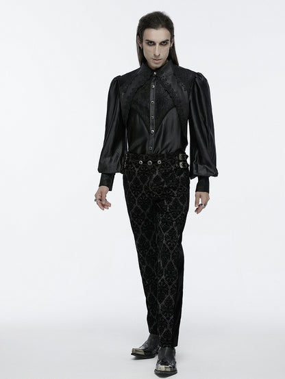 Layered Goth Gorgeous Men's Shirt Black