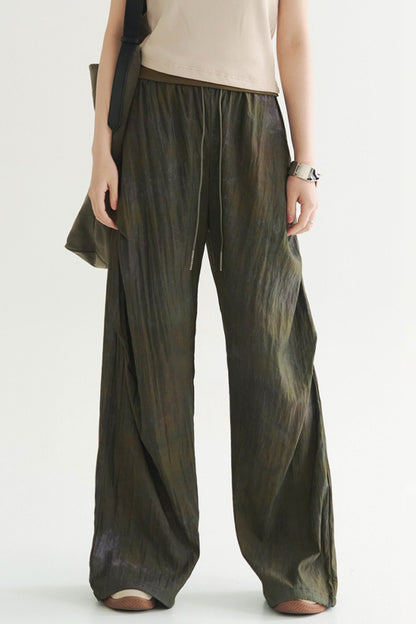 ドレーププリーツカジュアルパンツ