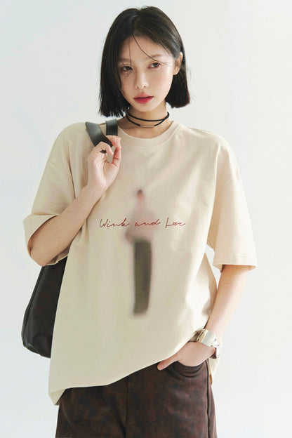 コットンシルエット ブラードTシャツ